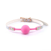 Cosmo Bondage Rainbow Ball Gag - Vibrant BDSM Gag for Ultimate Pleasure